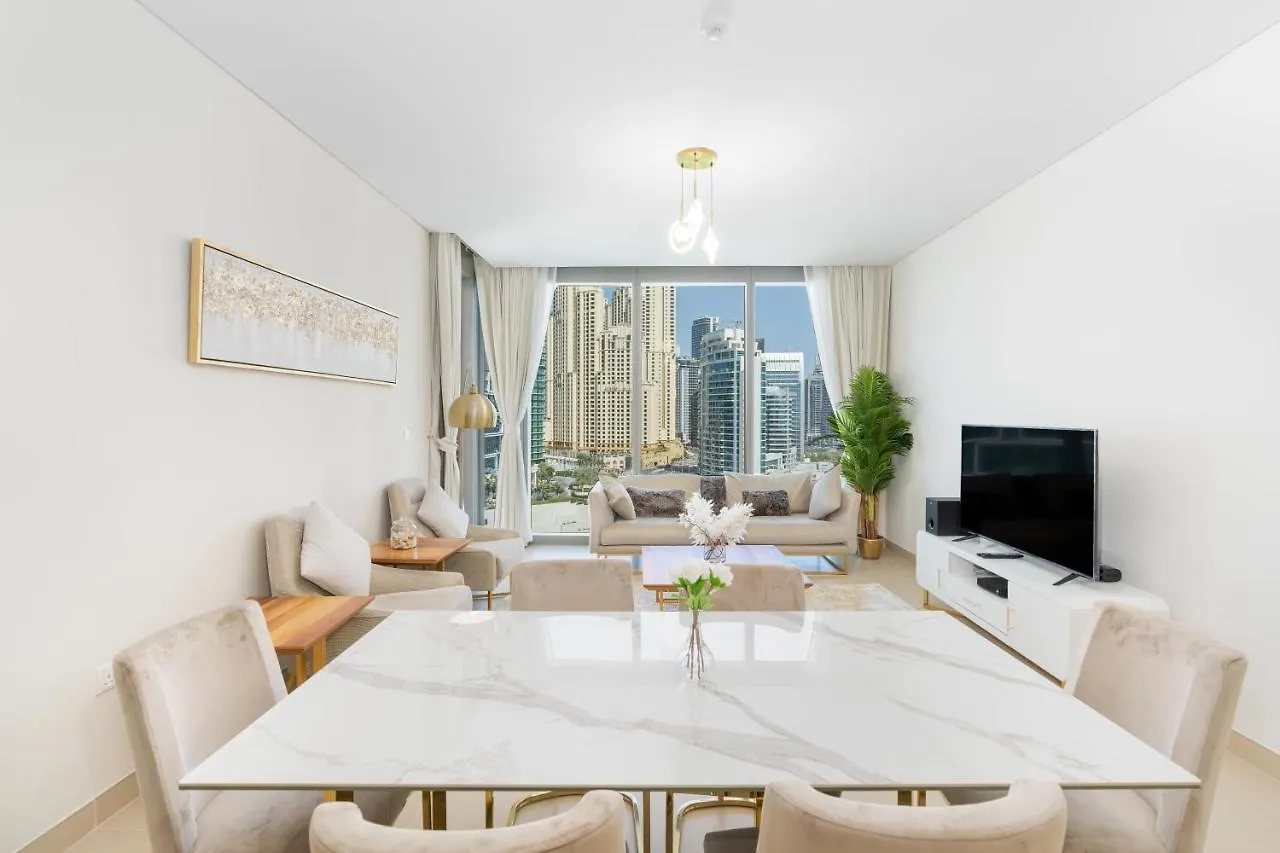 בית נופש Marinavista Bluewaters Island 52 42 Dubai Marina 2 Br-Beach-Sea View